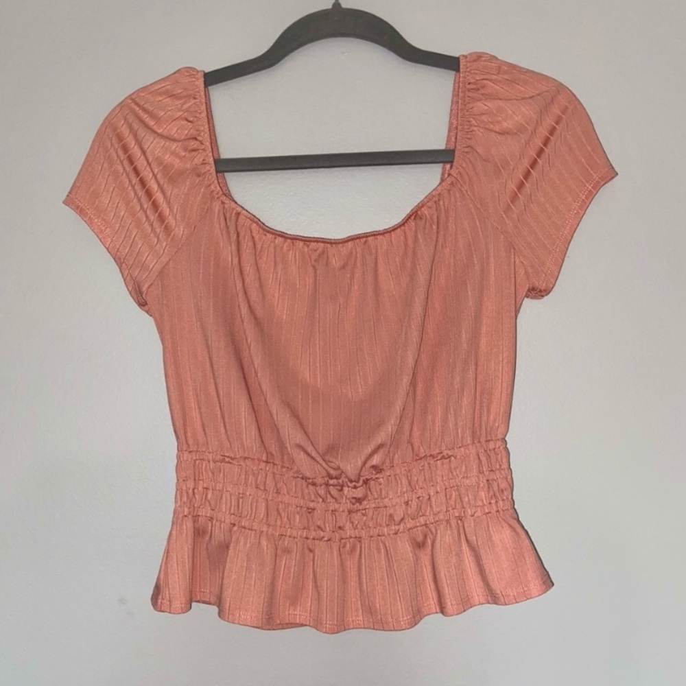 Coral crop top